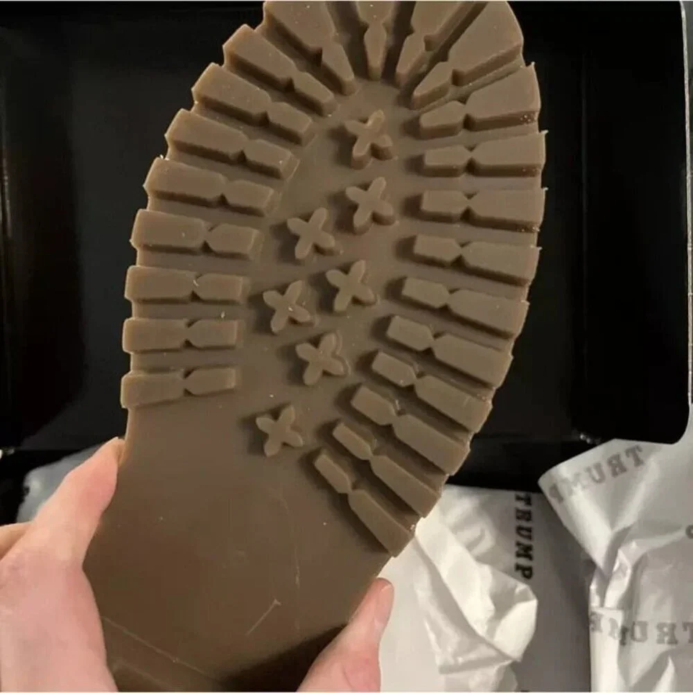 Donald Trump Boots Mens 10 Tan Fight President Combat Lace Up Hiking Outdoor NEW